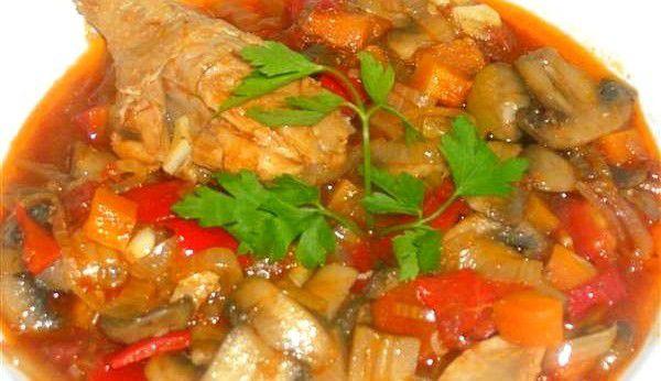 Ciuperci cu legume