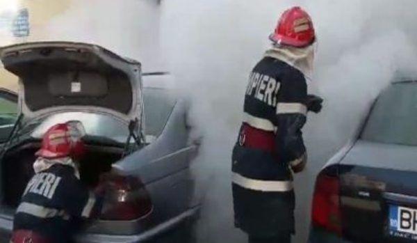 incendiu masina dorohoi