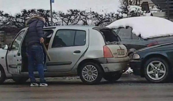 Bataie in trafic in Botosani