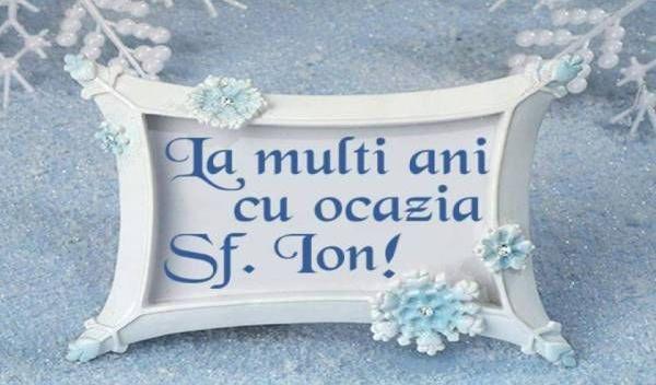 la multi ani de sf. ion