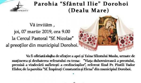 cerc pastoral 7 martie 2019