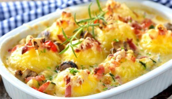 Cartofi carbonara