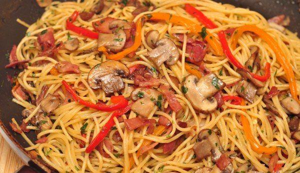 Spaghete cu ciuperci