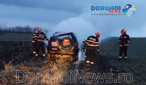 Incendiu auto la Braesti_01