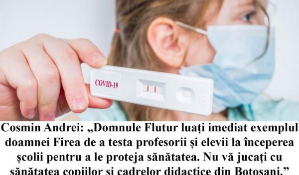 poza copii testare covid