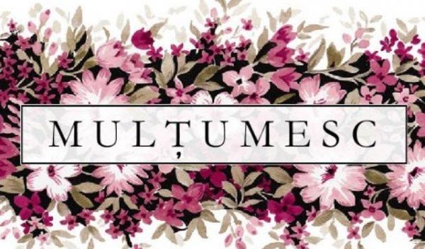 multumesc