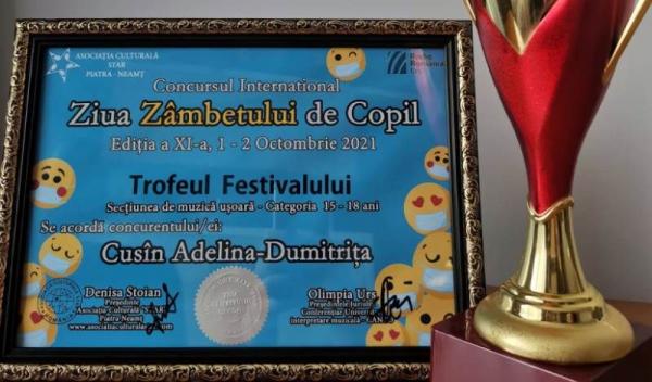 Trofeul Festivalului Ziua zambetului de copil