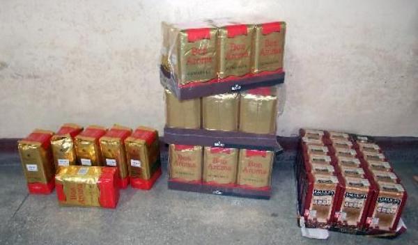 Cafea fără documente confiscată