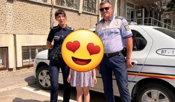 Copil găsit în timp record de polițiști