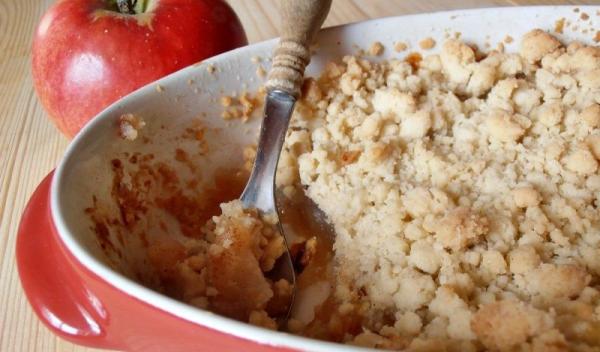Crumble cu mere