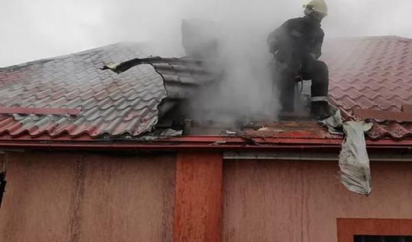 incendiu cos de fum