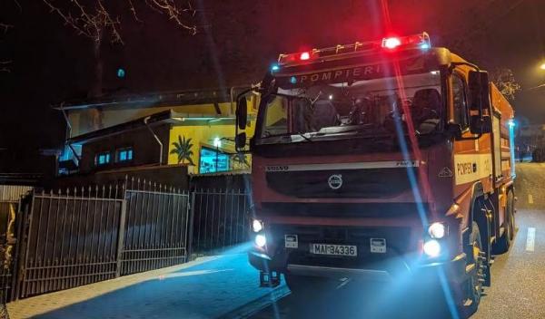 incendiu cos de fum