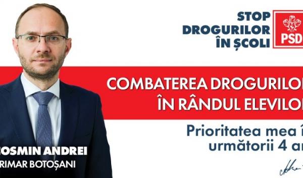 Program Cosmin Andrei Stop drogurilor in scoli