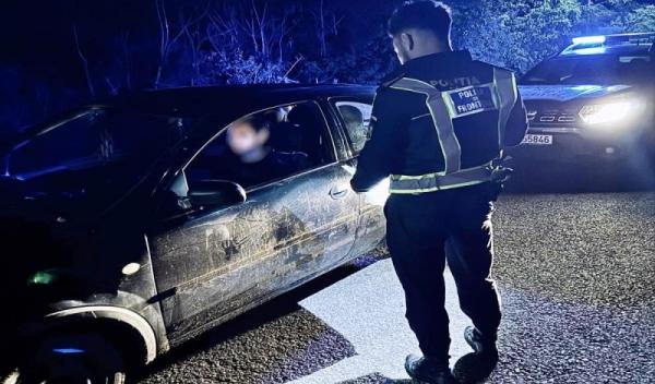 Tânăr fără permis îndepărtat din trafic de polițiștii de frontieră