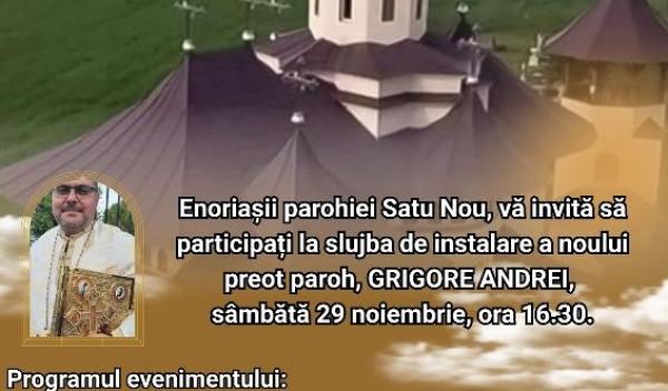 instalare paroh Satu Nou