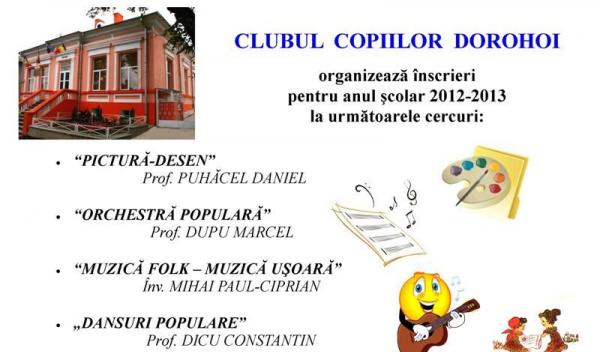 ANUNT inscrieri 2012-2013