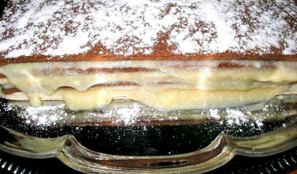 Prajitura cu crema de vanilie