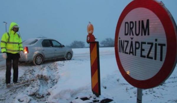 Drumuri închise temporar pentru deszăpezire