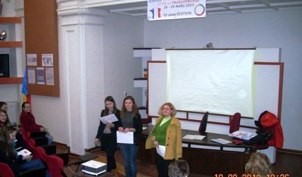 Colegiul National Grigore Ghica Dorohoi Saptamana Francofoniei