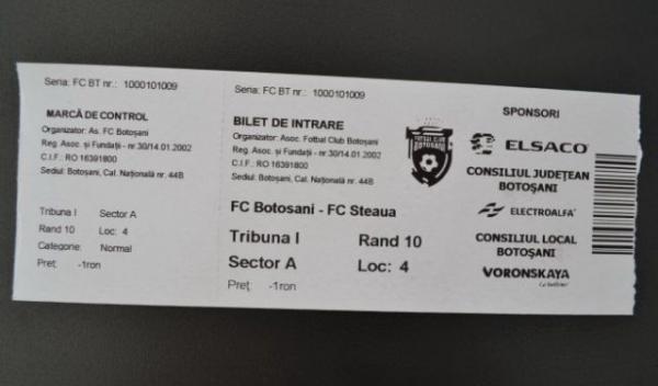 bilet fcbt-steaua b