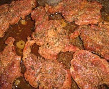 Friptura de porc cu bere