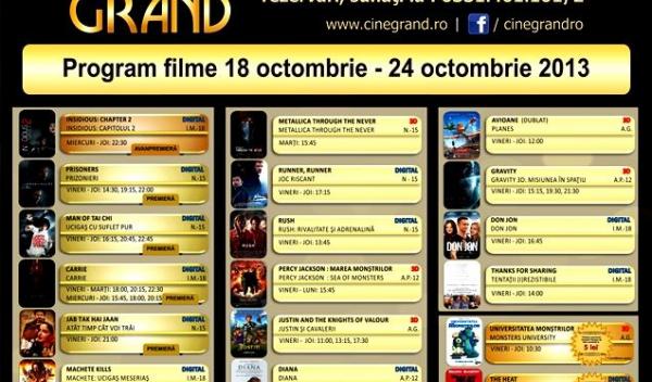 Program Cine Grand 18 - 24 octombrie