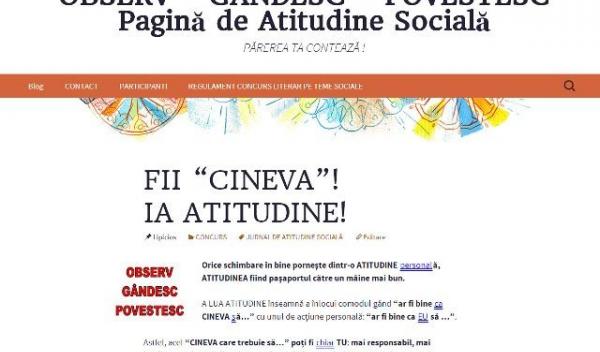 Pagina de Atitudine Sociala