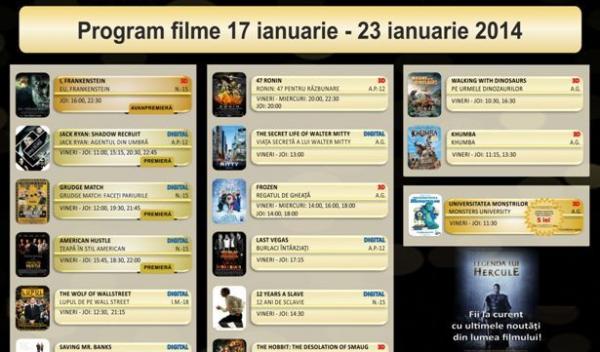 Program filme Cine Grand Uvertura Mall
