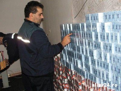 igări şi alcool confiscat de jandarmi