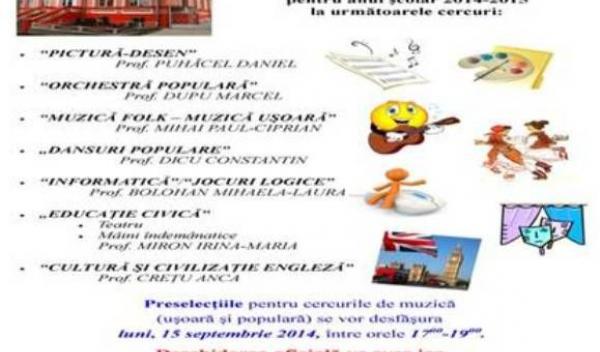 anunt inscrieri