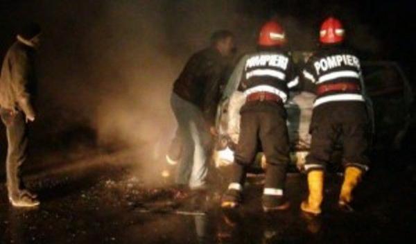 incendiu masina