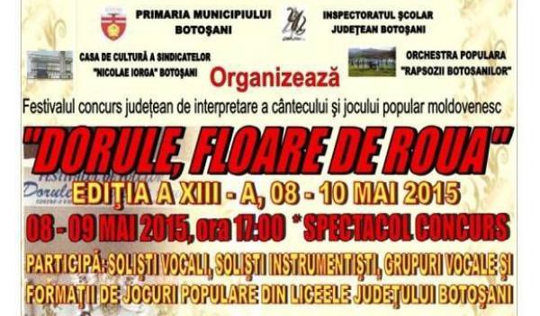 Festivalul - DORULE, FLOARE DE ROUĂ