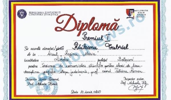Diploma - Raileanu Gabriel