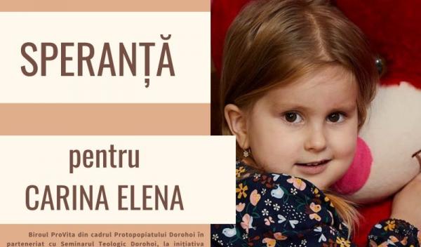 afis campanie umanitara Carina Elena Rotariu