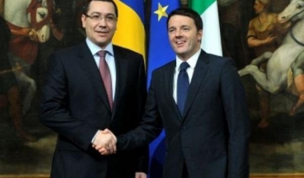 Premierul Italiei a venit în România